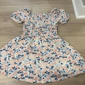NWOT BCBG Girls Floral Short Sleeve Dress Size XS 5/6